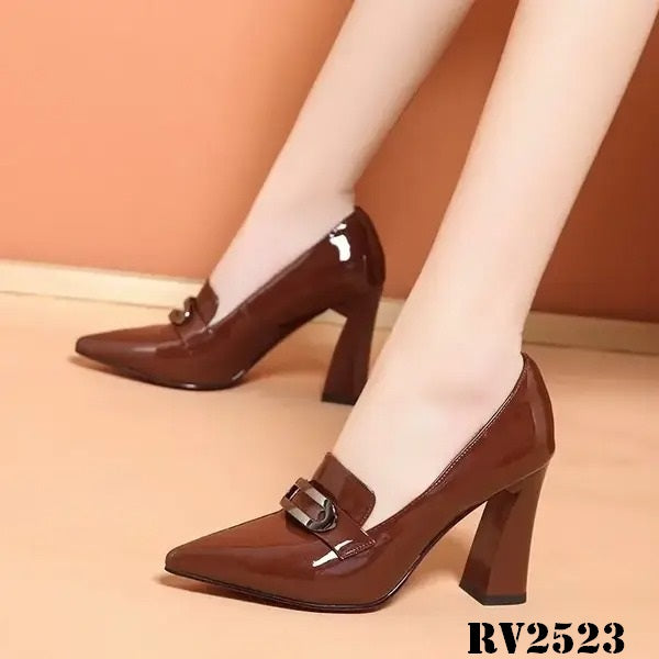 Women's Chunky High Heels Shoes, Style Shoes-RV2523