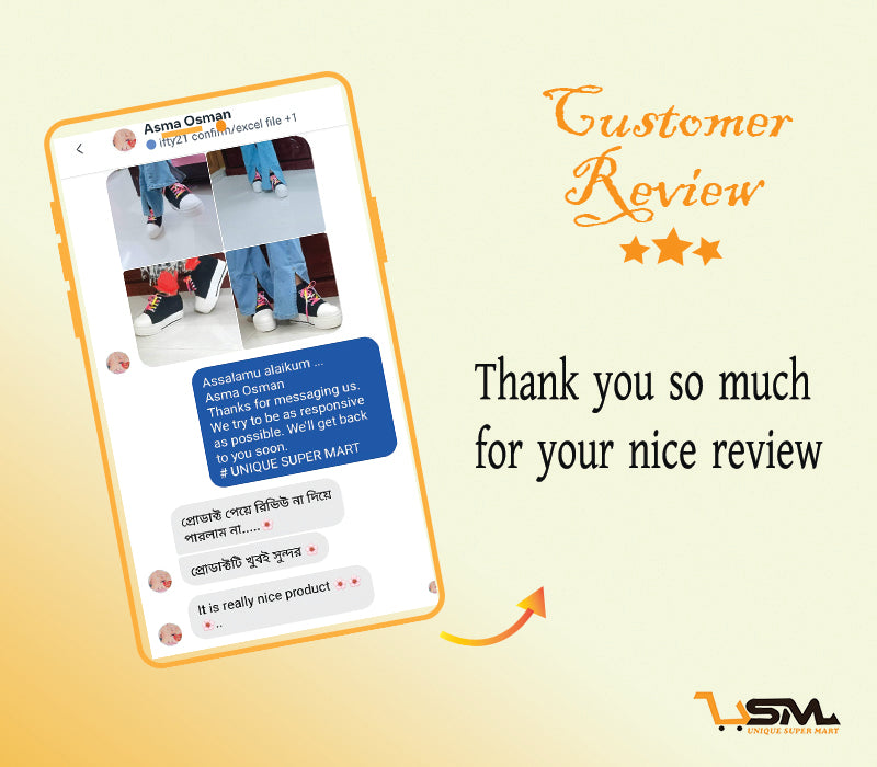Customer feedback screenshot