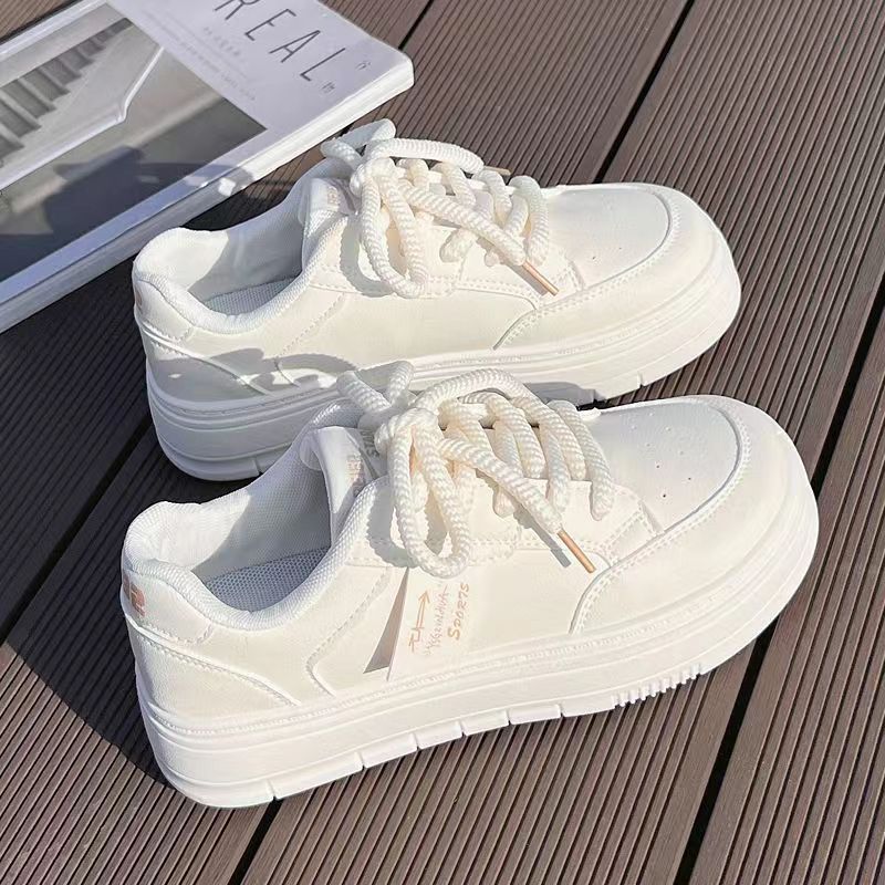 Popular Women's Platform White Sneakers, Sneaker – WR134