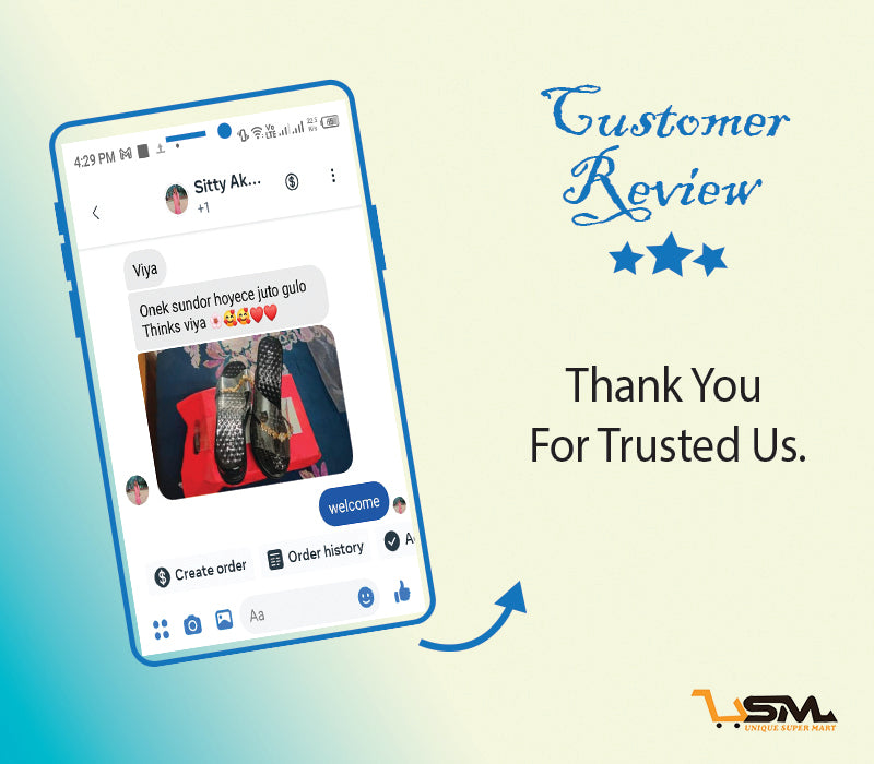 Customer feedback screenshot