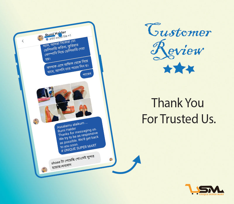 Customer feedback screenshot