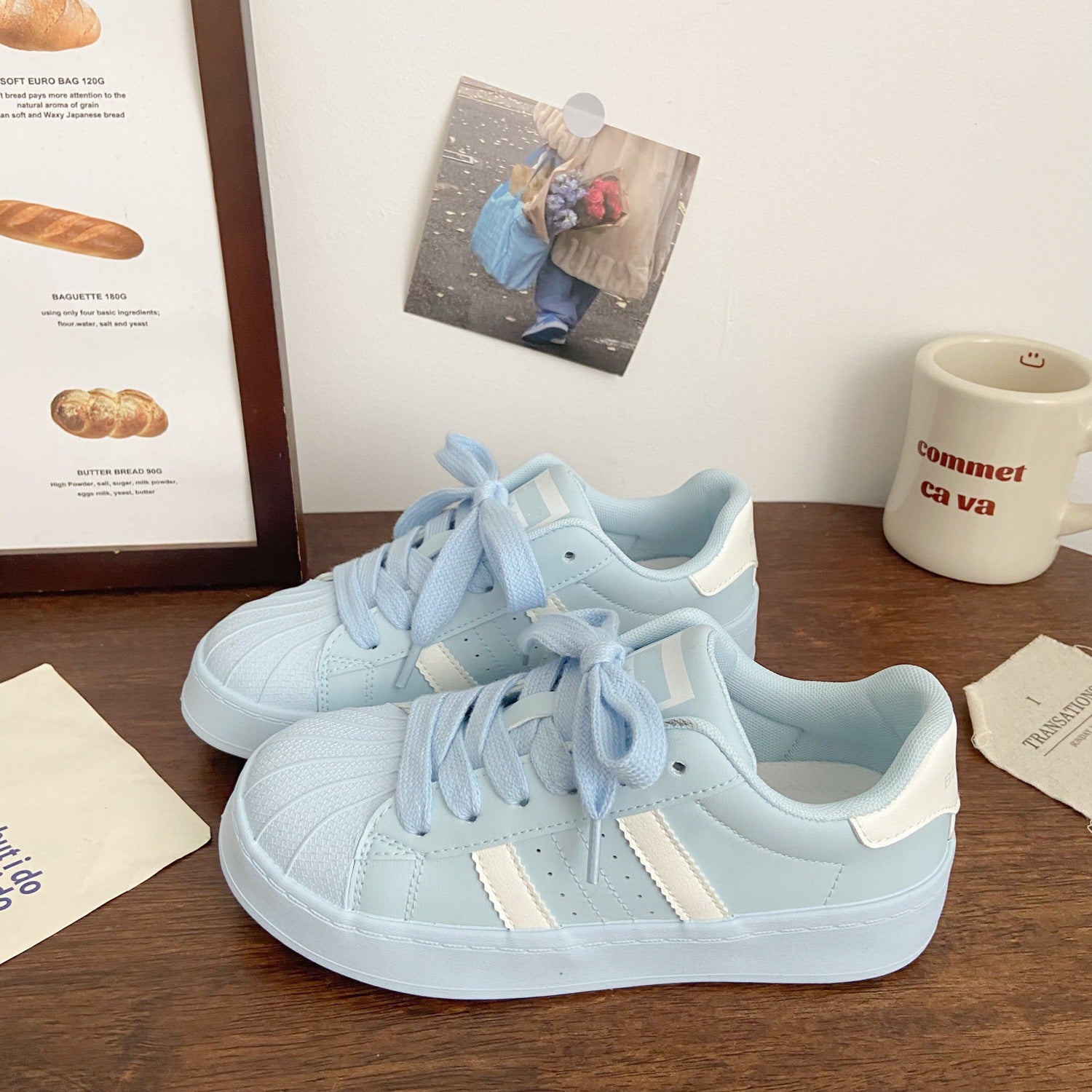 Platform Sneakers Women's  Versatile Sporty Shoes, Sneaker – WR130