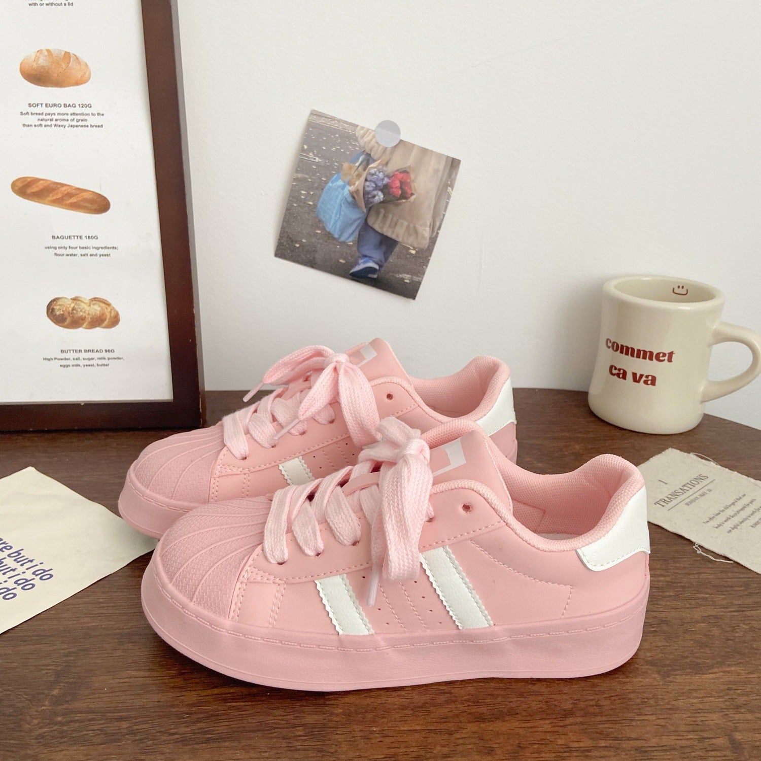 Platform Sneakers Women's  Versatile Sporty Shoes, Sneaker – WR130