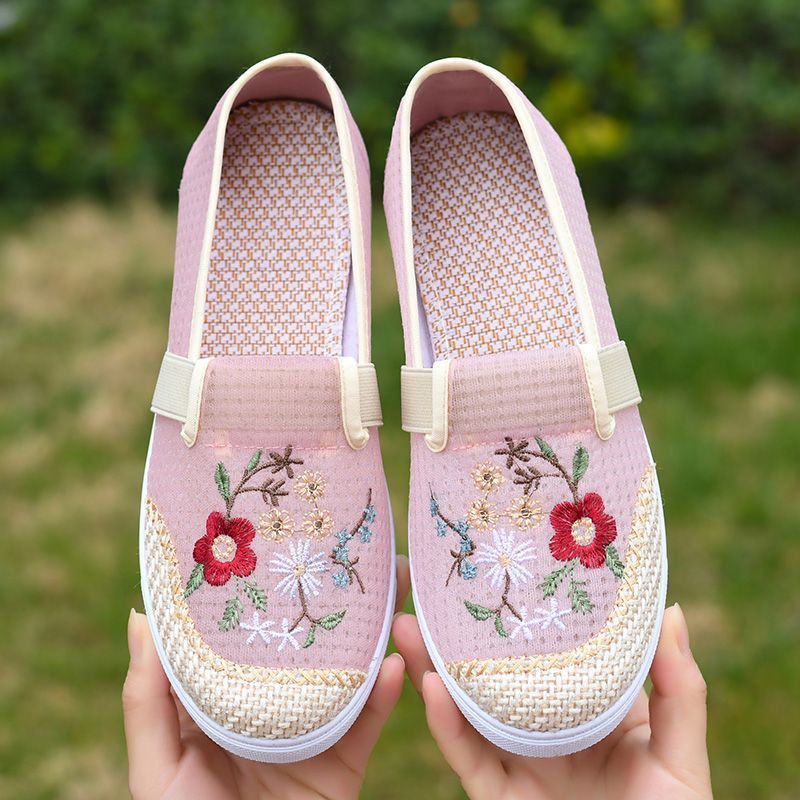 Women's Shoes Old Beijing Of Cloth, Loafer-DS96