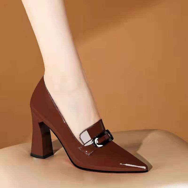 Women's Chunky High Heels Shoes, Style Shoes-RV2523