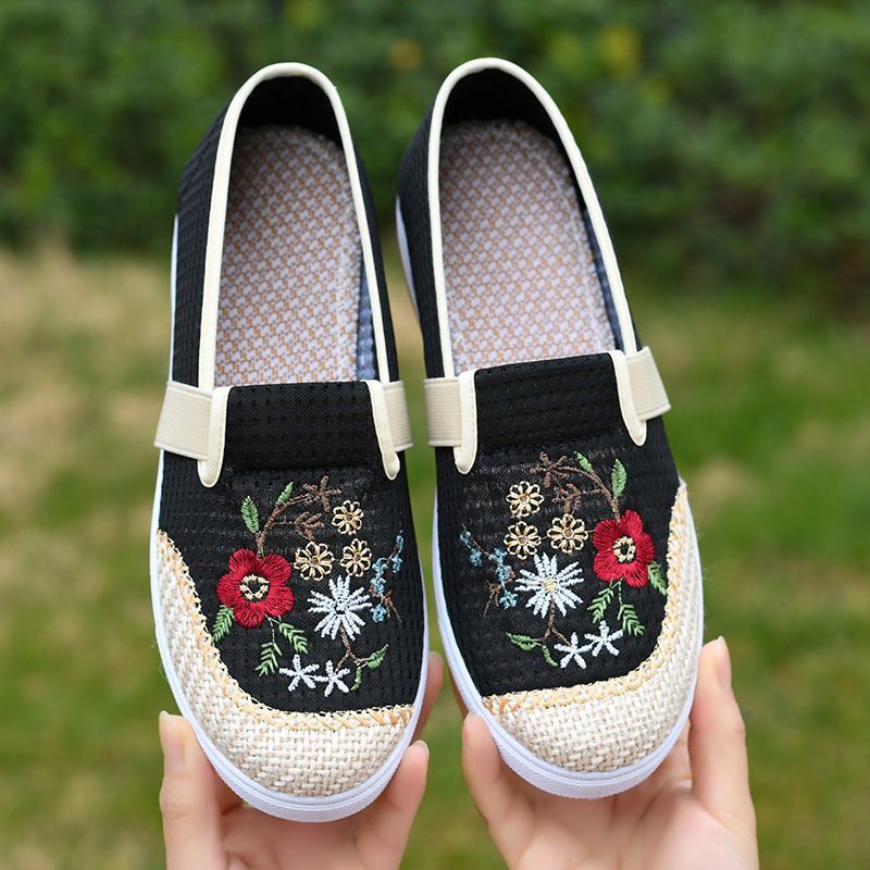 Women's Shoes Old Beijing Of Cloth, Loafer-DS96