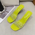 Fairy Style High-Heeled Sandals for Women, Box heel-RV1359 - Image 3