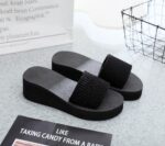 Thick-soled flip-flops Women’s sandals and slippers high-heeled fashion, Sandal-RV218
