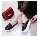 Half-Slip Fashionable Casual Canvas Shoes for Women, Canvas Loafer-DS101