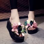 Thick-Soled Non-Slip Holiday Women’s Beach Slippers, Balanced Heel-DS18 - Image 3