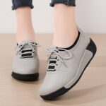 Platform Rubber PU Casual Single-layer Women’s shoes, Sneaker-DS94