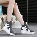 Korean Style Women’s Fashion Velcro Thick-Soled Inner Heightening Platform Shoes, Kades-RV2242 - Image 4