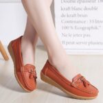 Women’s Comfort Flat Genuine Leather Shoes, Good for nursing or long hours on your feet, Loafer-RV2253