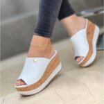 Women’s Wedge Sandals with Thick Soles Shoes, Balanced Heel-RV401 - Image 3