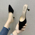 Women’s Summer Fashionable Slippers, Versatile & Trendy, Pencil Heel-RV1045