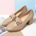 British Style Soft Round-toe Women’s Singl e-layer Shoes, Style Shoes- RV2544