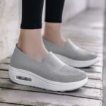 Women’s shoes, new style, soft-soled, thick-soled height-increasing single shoes, Canvas-WR37 - Image 3