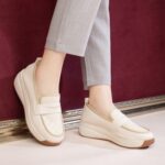 Wedge Heel Fashionable Single Shoes for Women, Canvas & Loafer – DS71