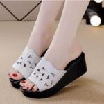 Fashionable & Breathable One-strap Women Shoes, Balanced Heel-RV693