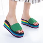 Women’s summer plus-size wedge flip-flops- trendy, Balance Heel-RV356 - Image 4