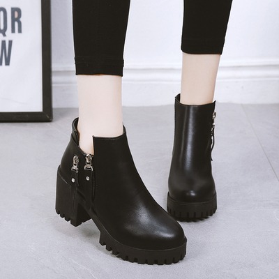 O1CN01Y5Fsjt1QI3mZ1b4N5_!!1086561952.jpg_400x400 Mid-heel Boots, preppy style, Versatile Women’s Shoes, Boot Shoes-RV2220 - Image 1