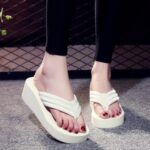 Thick-soled flip-flops Women’s sandals and slippers high-heeled fashion, Sandal-RV197