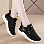 Air Cushion Fly Woven Casual Shoes, Slip-On Shoes For Women, Sneaker-RV2472 - Image 4