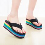 Women’s summer plus-size wedge flip-flops- trendy, Balance Heel-RV356 - Image 2