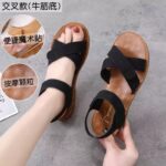 Women’s summer flat Velcro sandals — soft-soled, Korean style. Sandal & Slipper-RV189 - Image 3