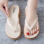 Women’s summer plus-size wedge flip-flops- trendy, Sandal Slipper-RV269