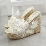 Fishmouth Wedge Sandals Women’s Soft Sole Middle-aged Sandals, Balanced Heel-RV326