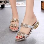 Women’s Sandals, Casual Sandals, Mid-Heel, Versatile & Trendy, Slipper-RV185 - Image 2