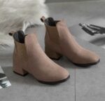 Winter New style, chunky heel, Martin boots, For Women, Boot Shoes-WR60