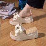 One-strap Sandals, Lightweight Womens Sandals, Balanced Heel-RV688