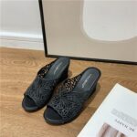 Fashionable & Breathable One-strap Women Shoes, Balanced Heel-RV698 - Image 3