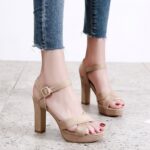 New Arrival Versatile One-Strap Sandals for Women, Pencil Heel-RV1356