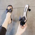 Fairy Style High-Heeled Sandals for Women, Box heel-RV1456