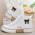 Pocket Bear High-Top Shoes, Women’s Canvas Shoes, Sneaker-RV2496 - Image 3