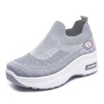 Women’s shoes, new style, soft-soled, thick-soled height-increasing single shoes, Canvas-WR61 - Image 3