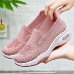 Women’s Fly-Knit Breathable Single Shoes, Comfortable Mesh Shoes, Sneaker-DS08 - Image 2