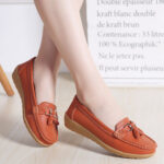 Women’s Comfort Flat Genuine Leather Shoes, Good for nursing or long hours on your feet, Loafer-RV2253 - Image 2