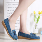 Women’s Comfort Flat Genuine Leather Shoes, Good for nursing or long hours on your feet, Loafer-RV2253 - Image 3