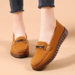 Versatile Metal Buckle Casual Shoes, Canvas & Loafer – DS160 - Image 4