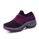 Air Cushion Fly Woven Casual Shoes, Slip-On Shoes For Women, Sneaker-RV2170