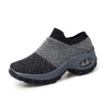Air Cushion Fly Woven Casual Shoes, Slip-On Shoes For Women, Sneaker-RV2170 - Image 3