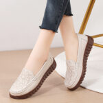 Non-slip soft sole, slip-on shoes for Women, Canvas & Loafer – DS136 - Image 5