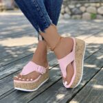 Thick Slippers Cross-border Independent Stand Wedge Women’s Shoes, Sandal & Slipper-RV672