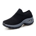 Air Cushion Fly Woven Casual Shoes, Slip-On Shoes For Women, Sneaker-RV2170 - Image 4