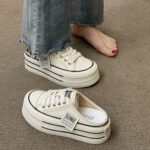 Half-Slip Fashionable Casual Canvas Shoes for Women, Sneaker & Kades-DS99 - Image 2