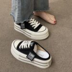 Half-Slip Fashionable Casual Canvas Shoes for Women, Sneaker & Kades-DS99